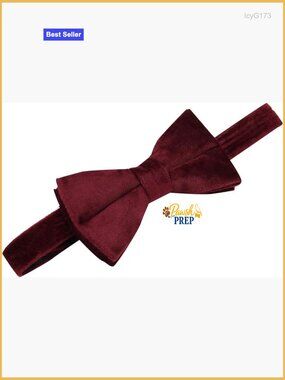 Velvet Bowtie Pre-Tied Adjustable Strap Formal Wedding Prom